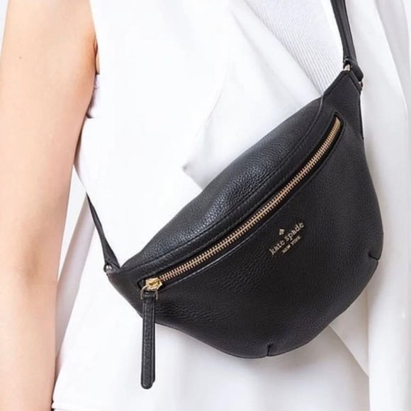 kate spade Handbags - Kate Spade Jackson Black Leather Belt Bag